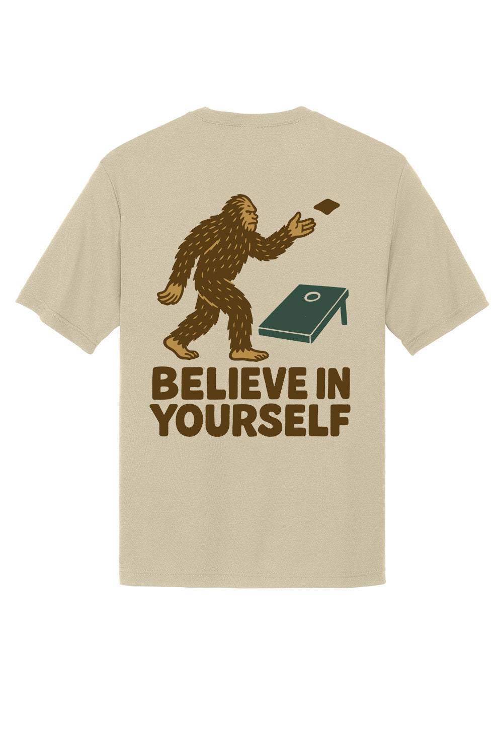 Bigfoot Tee - Believe in Yourself Cornhole Tee