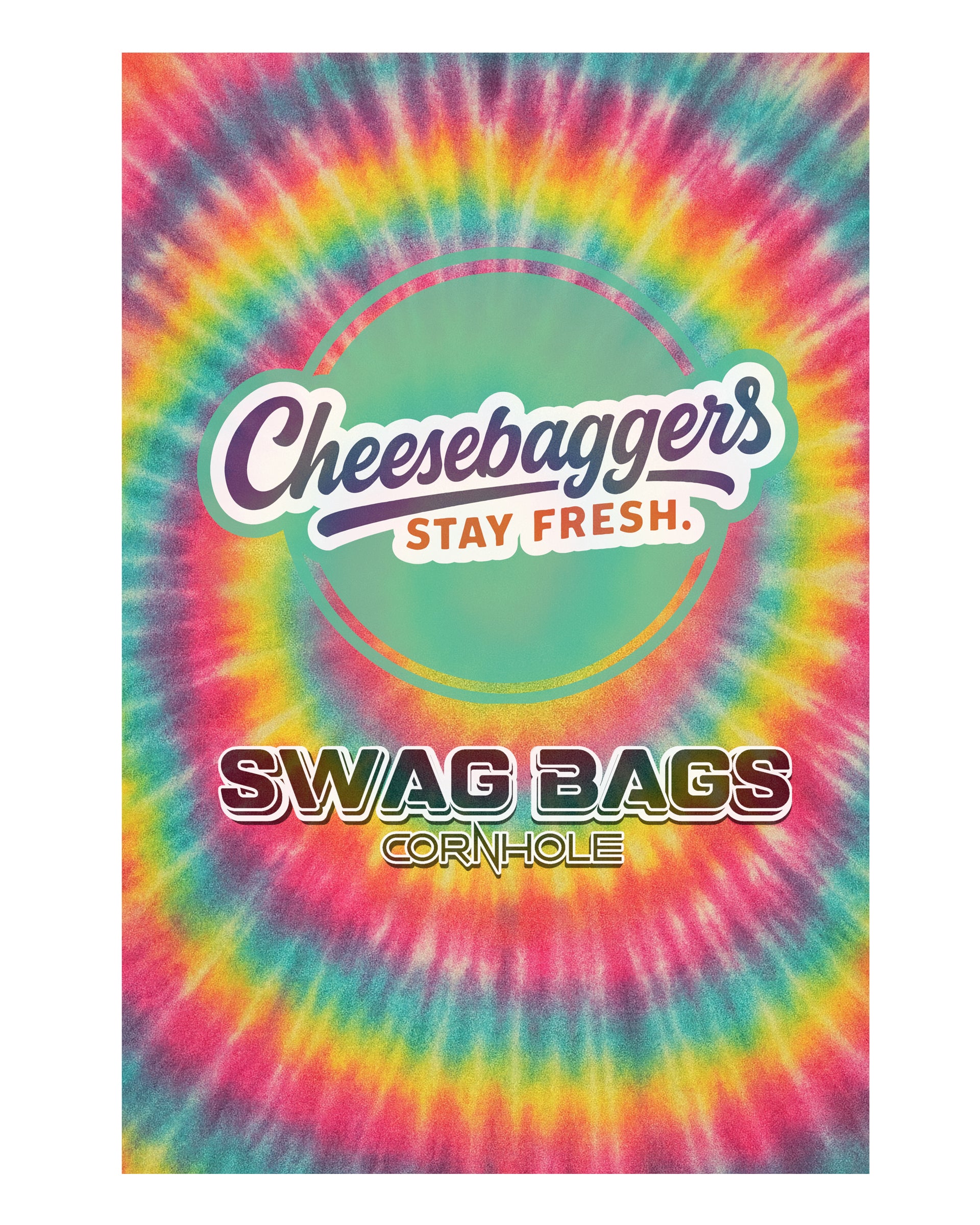 Cheesebaggers × Swag Bags Tie-Dye Rally Towel