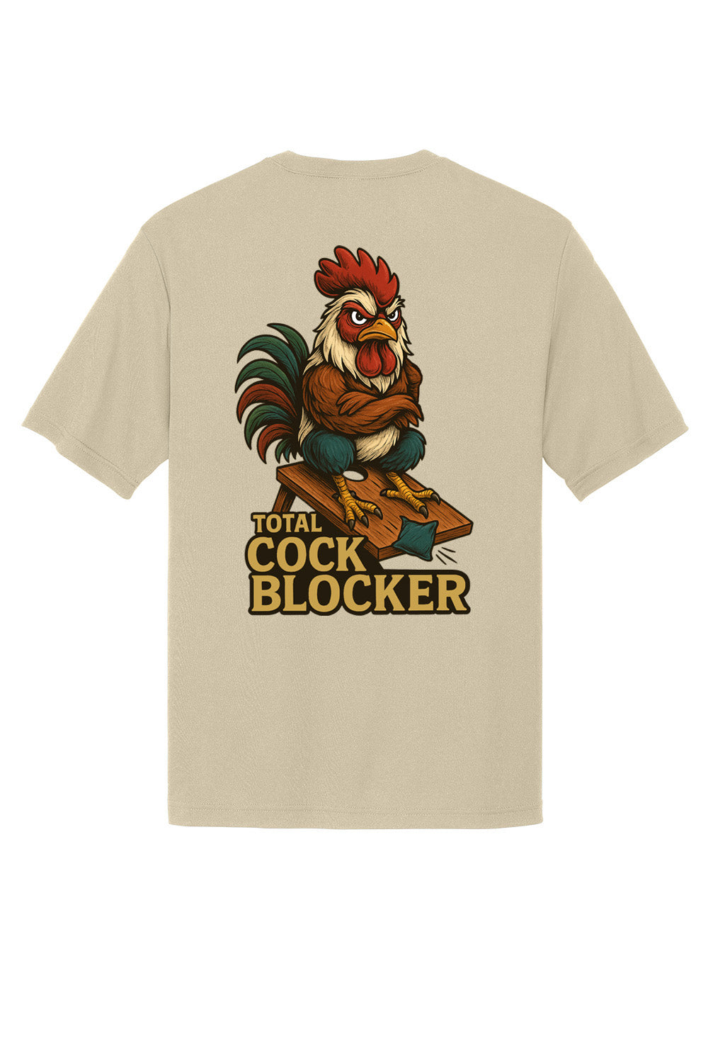 Total Cock Blocker Cornhole Tee