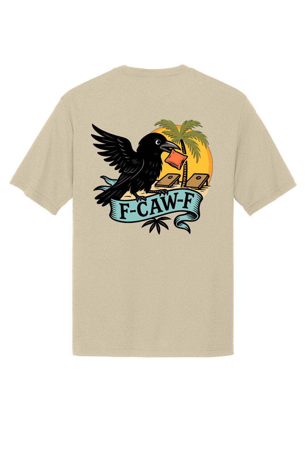 F-CAW-F Crow Cornhole Tee