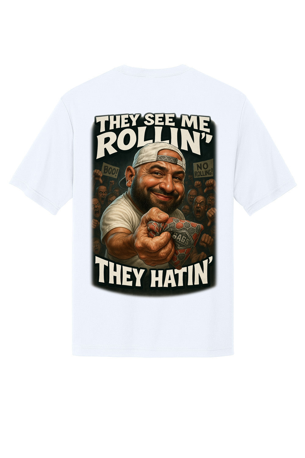 They See Me Rollin’ Custom Cornhole Tee