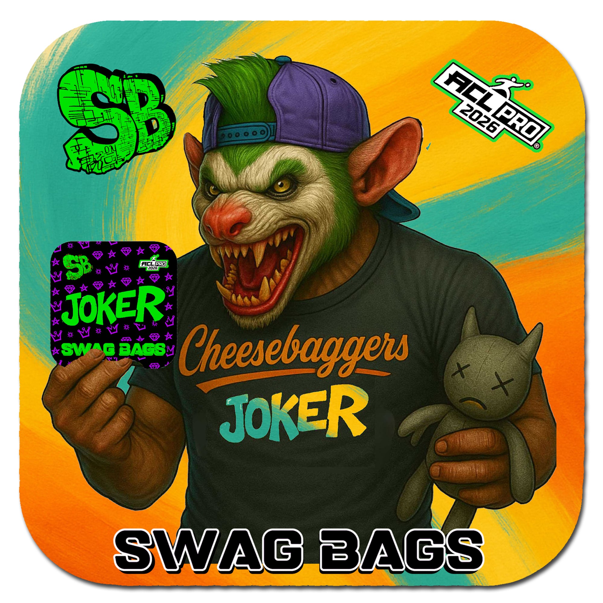 2026 Joker Cheesebaggers x Swag Bags Collab (Yellow)