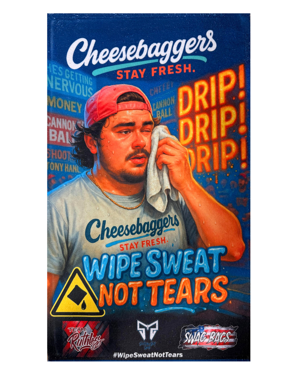 Wipe Sweat Not Tears Custom Rally Towel