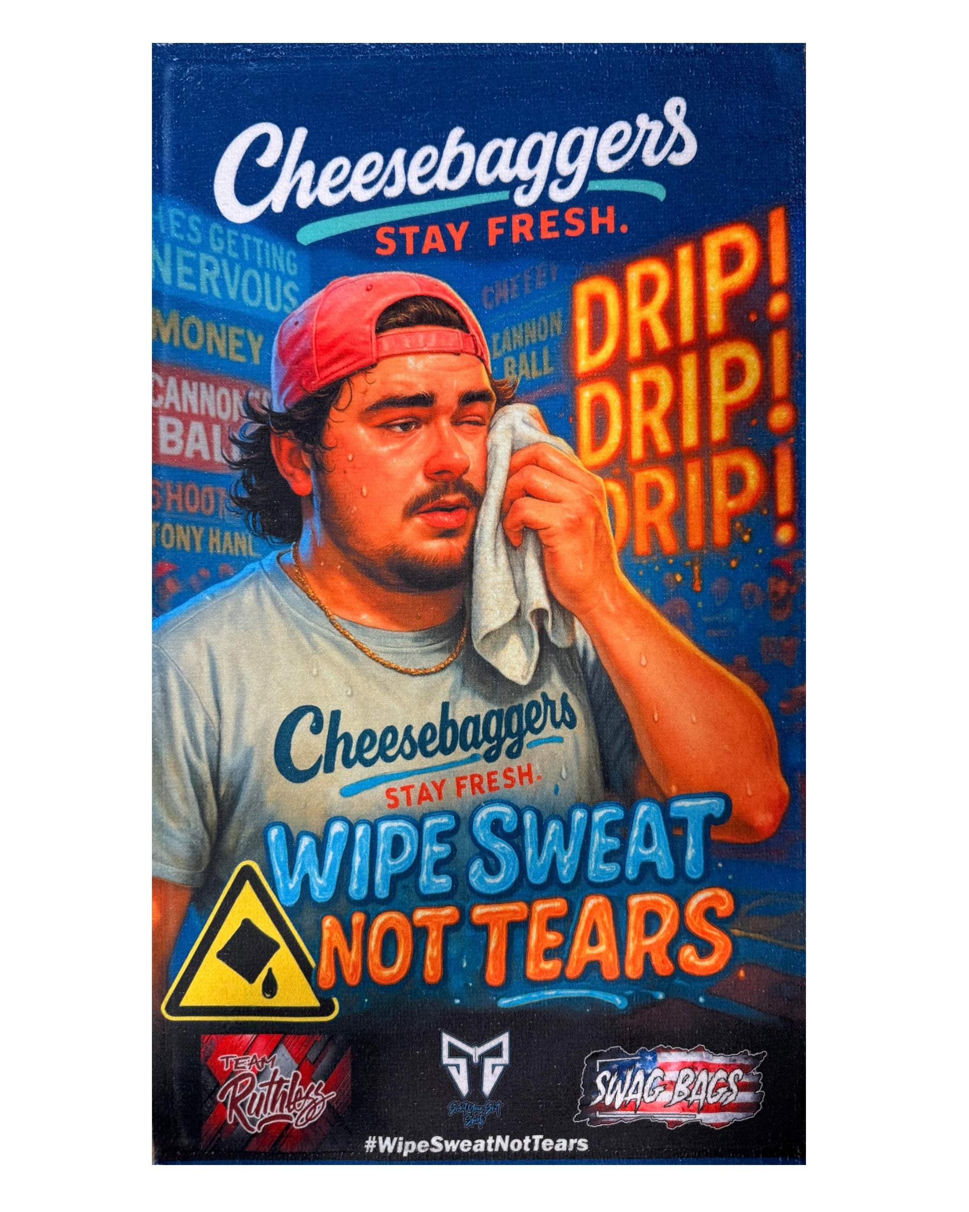 Wipe Sweat Not Tears Custom Rally Towel