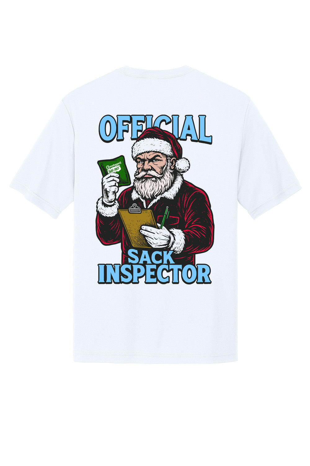 Official Sack Inspector - Holiday Cornhole Tee