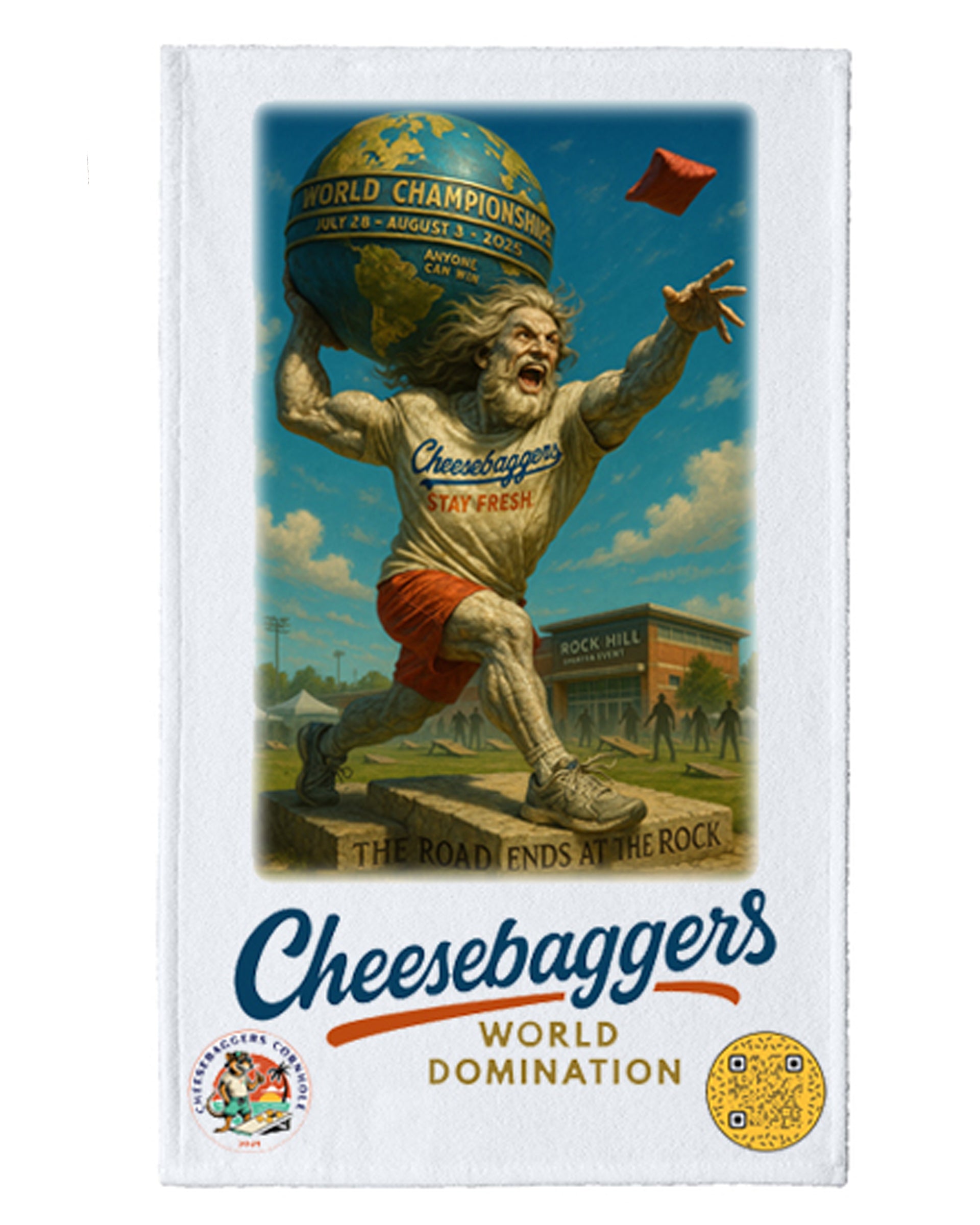 Cheesebaggers World Domination Rally Towel
